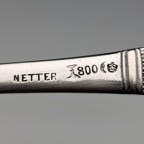 ドイツアンティーク コンチネンタルシルバー製 ペストリーサーバ 77g NETTER MANNHEIM